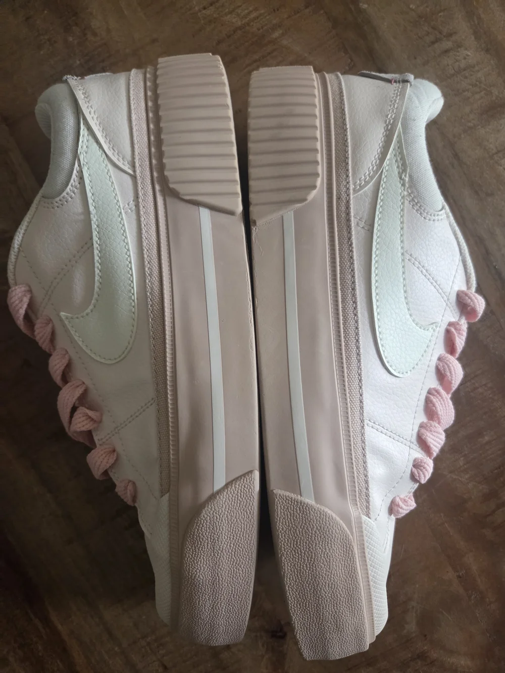 Nike Court Legacy Lift Platform Sneakers Pink White Women’s Size 9